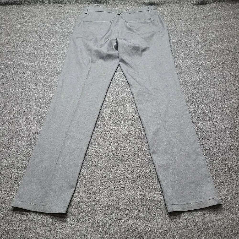 Haggar H26 Pants Mens 30x32 Gray Dress Slacks‎ Polyester Flat Front Classic